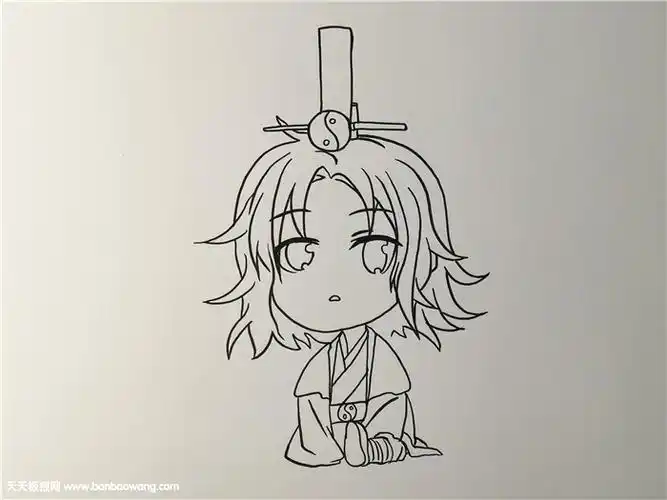 王权富贵简笔画步骤