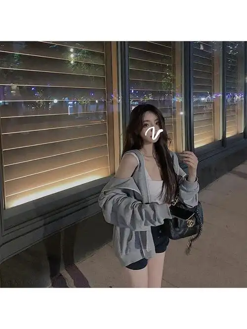 xiyaooo两件卫衣女2020春秋薄款宽松韩版卫衣