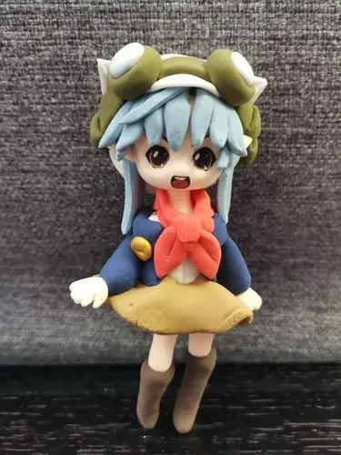 《吹笛子的女孩》超轻粘土