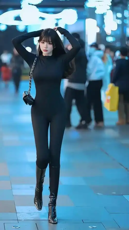 大长腿美女 街拍