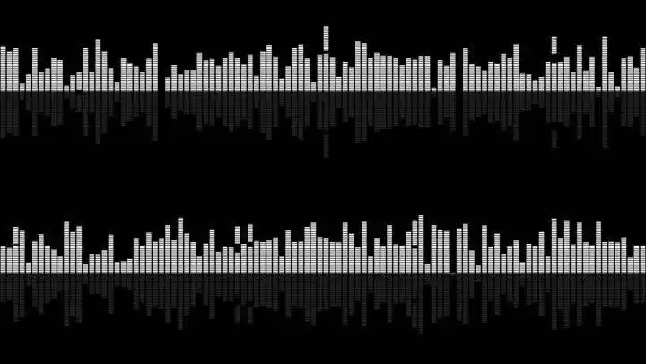 音乐音频调频波段跳动闪烁音频可视化