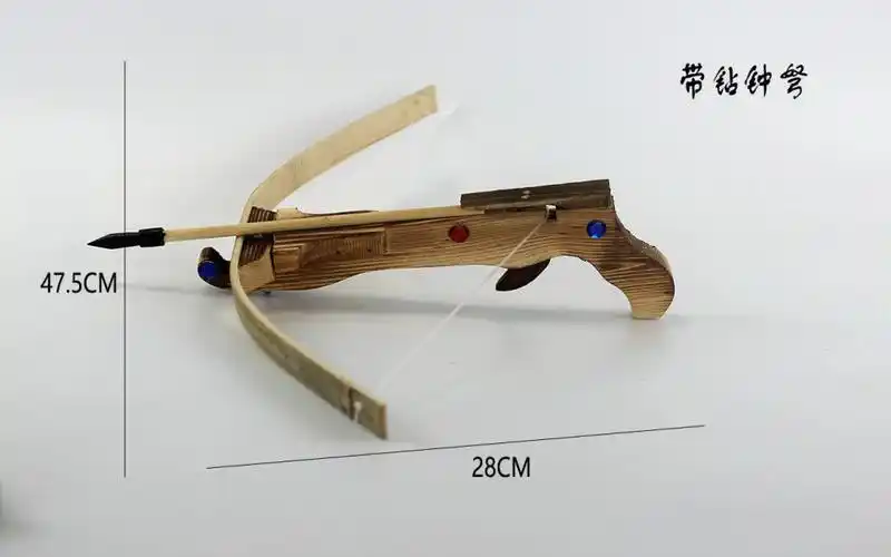十字驽成人弓箭木制手工磨削户外射击模型软胶头无杀伤力60麻弓箭头