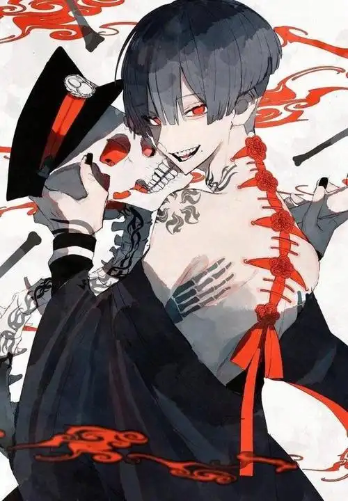 邪气美少年插画,病娇风格画得太棒了!