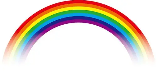 照片素材(图片): 彩虹彩色铅笔7种颜色