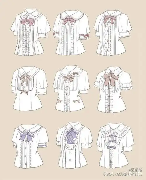 【服装画法】人物服饰,服装 画法参考