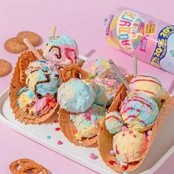 冰淇淋牛乳彩虹冰激凌冰棍冰棒乌克兰网红雪糕香肠条装600g2