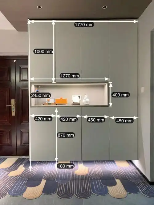 进户门鞋柜收纳开放格简约时尚大气