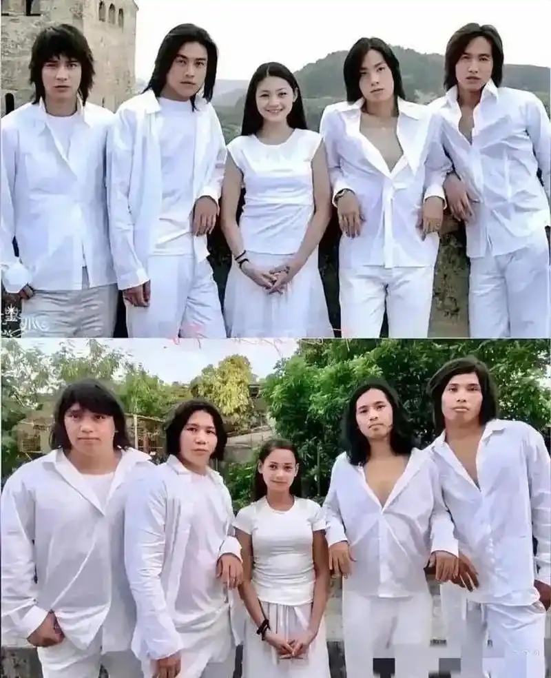 上面四人组合叫f4,大家帮帮忙,给下面的组合也取个名字吧,要和f4一样