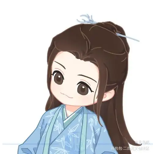 一家五口歪头杀_山河令浪浪钉温周温客行周子舒手绘古风q版绘画作品