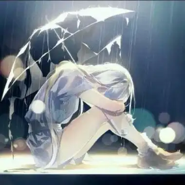 伤感流泪动漫女头像伤感的头像女生绝望哭泣动漫图片