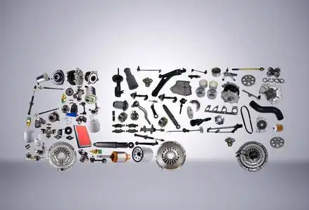 图像卡车从新零配件组装照片