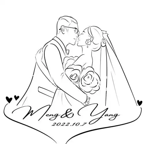 婚纱照手绘分享