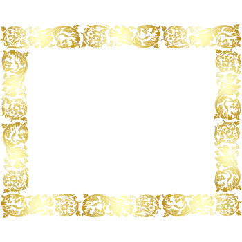 金色边框免抠素材