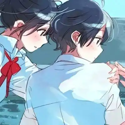 情头动漫一男一女唯美,卡通头像图片