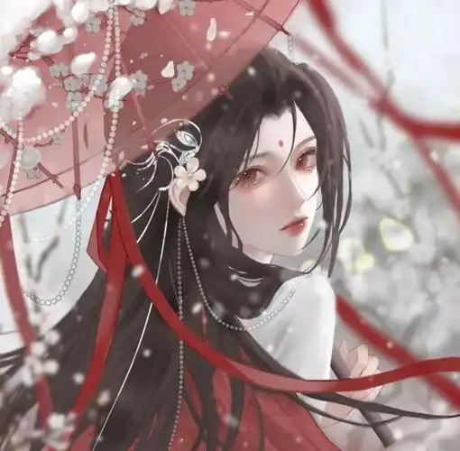 【汉服插画】古风插画里的绝美撑伞美人 - 图赏 - 爱汉服