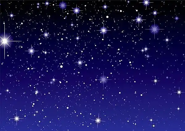 暗色,夜空,闪闪发光,星星,星球