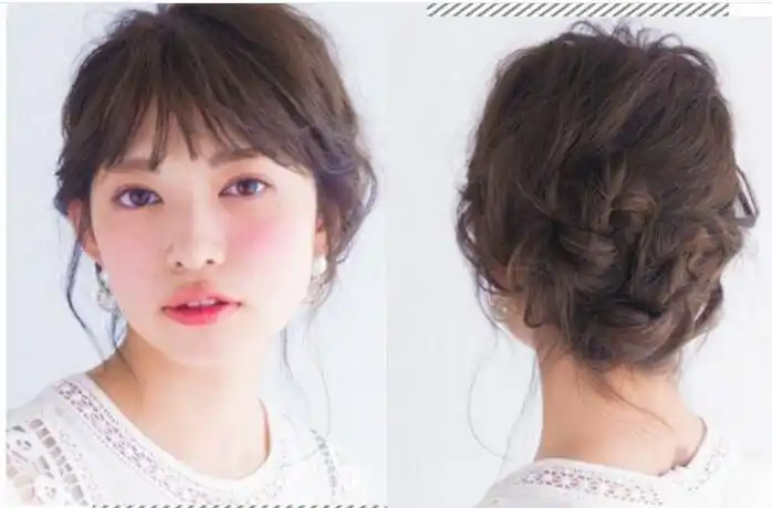 女生低位盘发发型教程低位盘发步骤简单又好看3