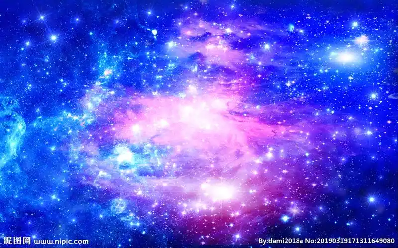 紫色星空图片