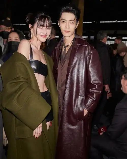 肖战米兰时装周#  20240223 肖战gucci2024秋冬女装秀合影  肖战2024