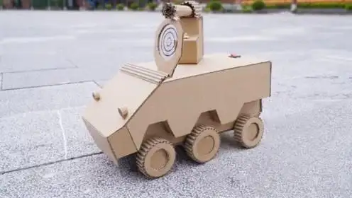 用纸板diy玩具装甲车,成品也太好玩了,孩子们都喜欢