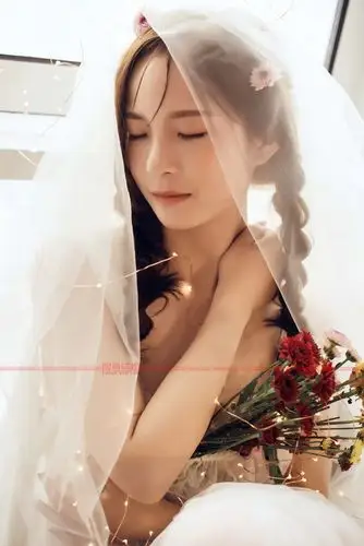 写真艺术照个人白纱清新