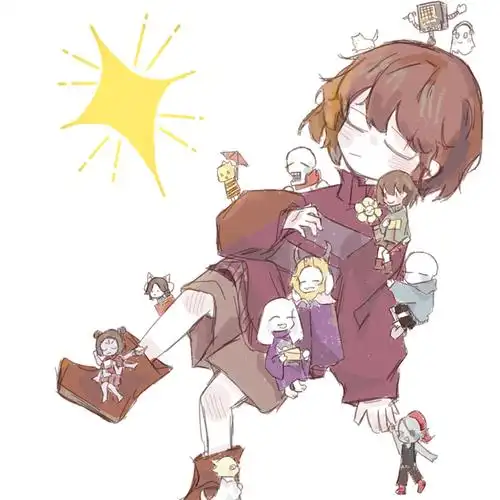 来自合集ut及au· 关注合集指绘传说之下传说之下undertalefrisk