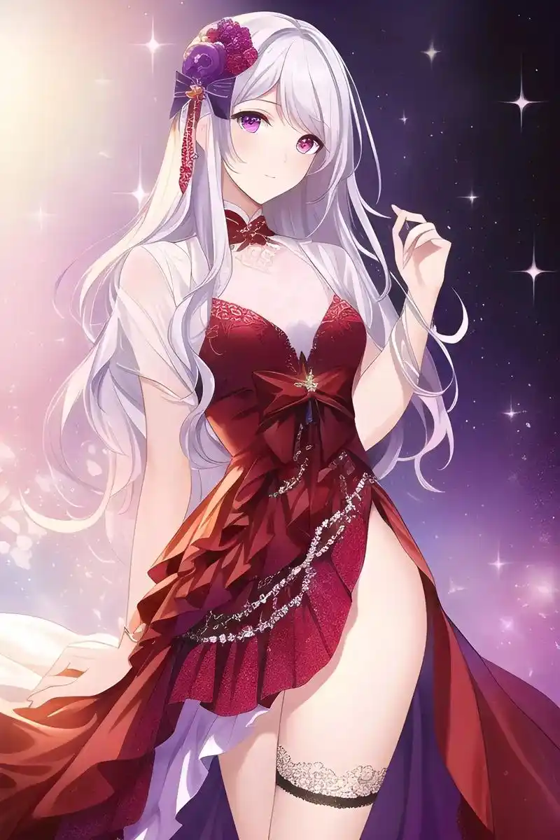 优雅永不落幕!#二次元 #晚礼服 #舞会 #二次元少女 #抖 - 抖音