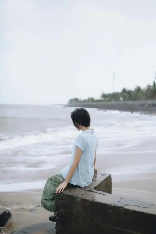 日系海边人像写真 乌龙茶