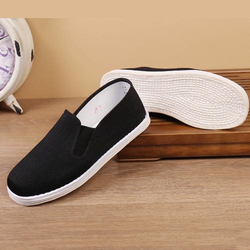 老北京布鞋男手工千层底夏季男士布底软底防臭轻便透气养脚休闲鞋