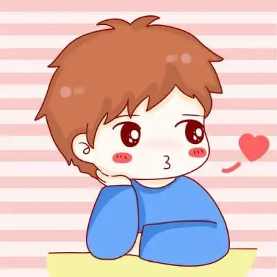 情侣头像动漫两张分开呆萌摆出我们的小幸福