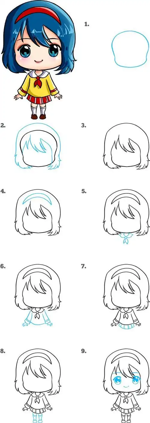 画人物教程女生动漫动漫人物画画教程女生