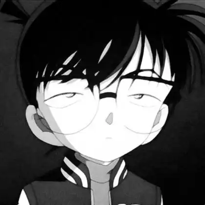 名侦探柯南黑白头像图片