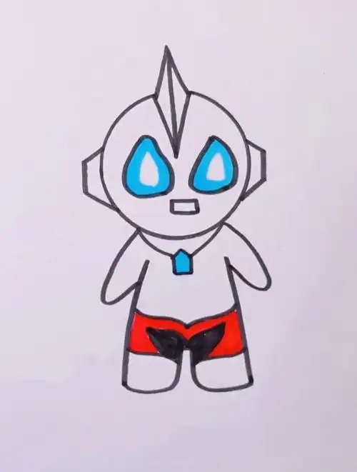 奥特曼简笔画简单易学零基础也能学会