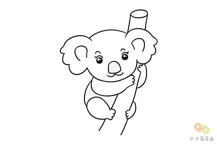 如何画树袋熊简笔画