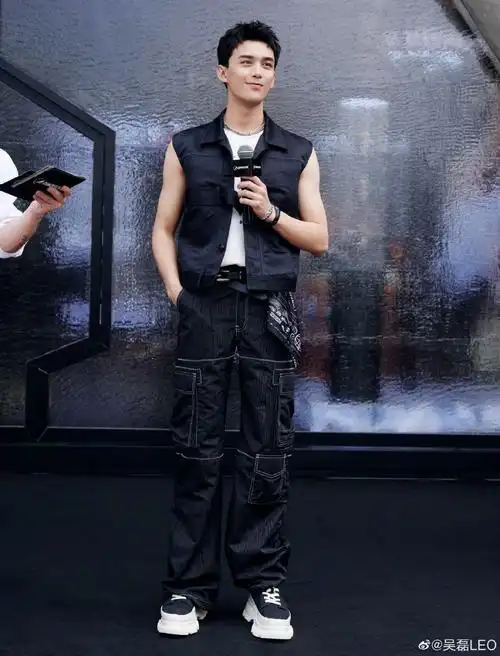 组图:吴磊穿无袖马甲清爽帅气 肌肉线条流畅荷尔蒙拉满