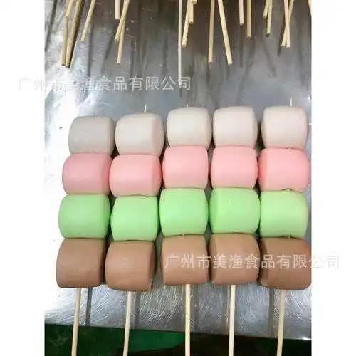 彩色馒头串果蔬馒头烧烤油炸面食素串奶香馒头小串烤面包30串8包