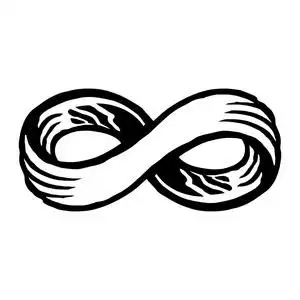 无限循环符号矢量图标照片