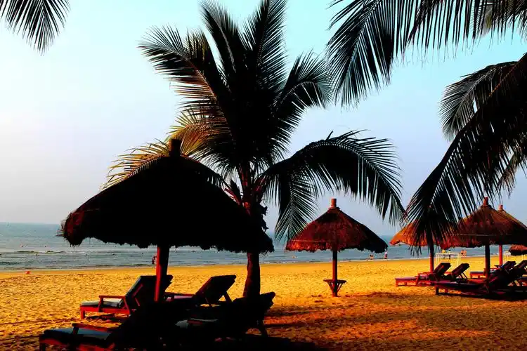 椰林,沙滩,阳光—晨曦中宁静的三亚湾