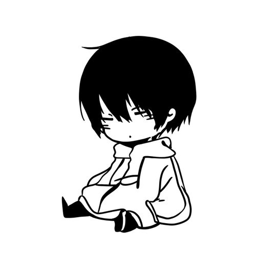 动漫游戏周边盗墓笔记张起灵小哥墙贴电脑贴车贴创意装饰贴满包邮