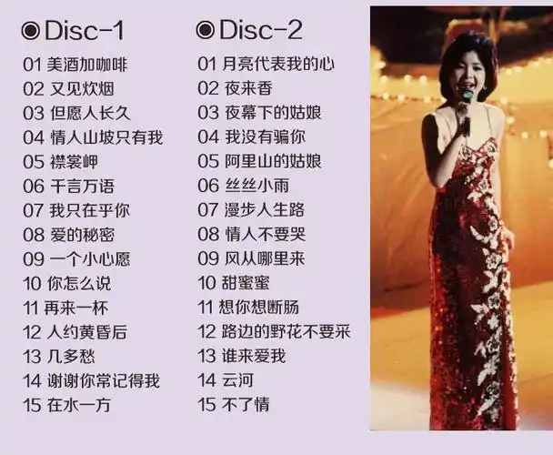 邓丽君lp黑胶5cd车载dvd碟片汽车载发烧无损音乐cd光盘黑胶碟唱片