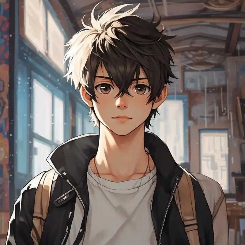 90冷酷帅气二次元男生头像98