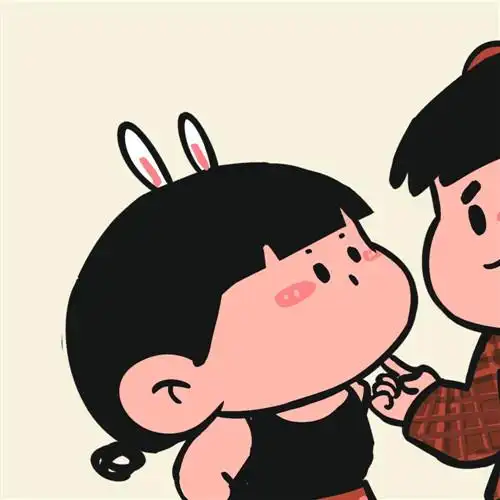 超甜动漫情侣头像一人一半一左一右配对