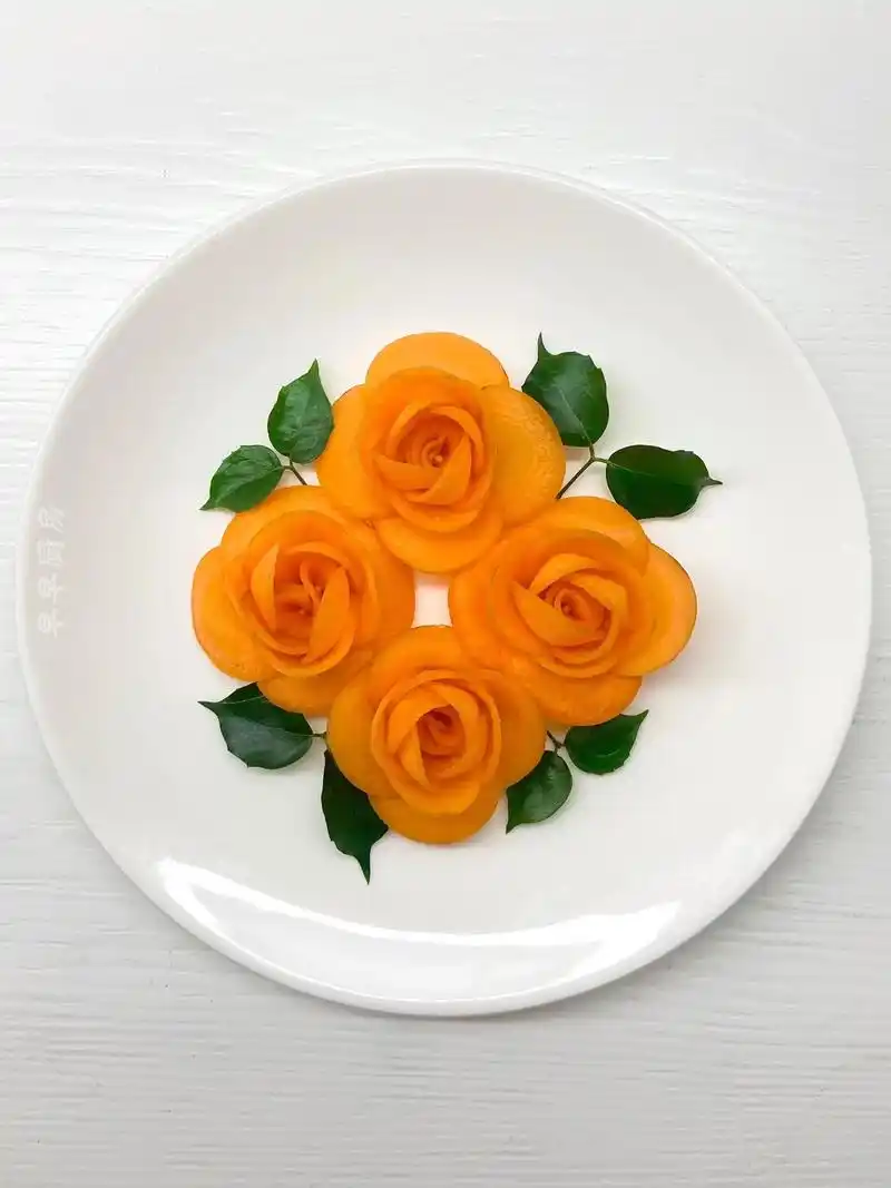 一看就会的胡萝卜山茶花教程!