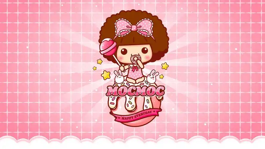 摩丝摩丝粉色系可爱卡通高清图片壁纸