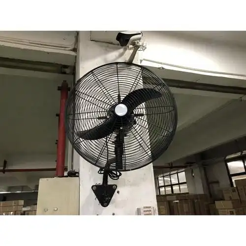 工业大功率风扇挂壁式牛角风扇纯铜电机车间大排档遥控式工业壁扇