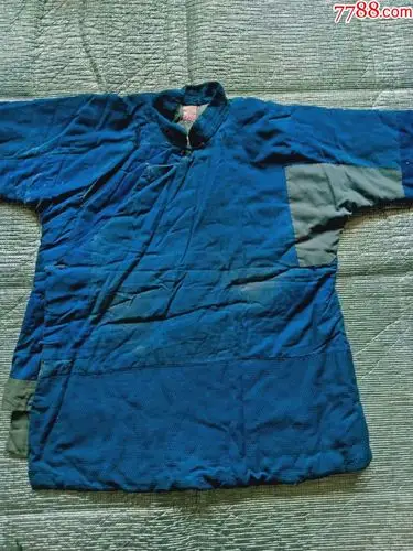 怀旧民国老补丁绸缎棉袄