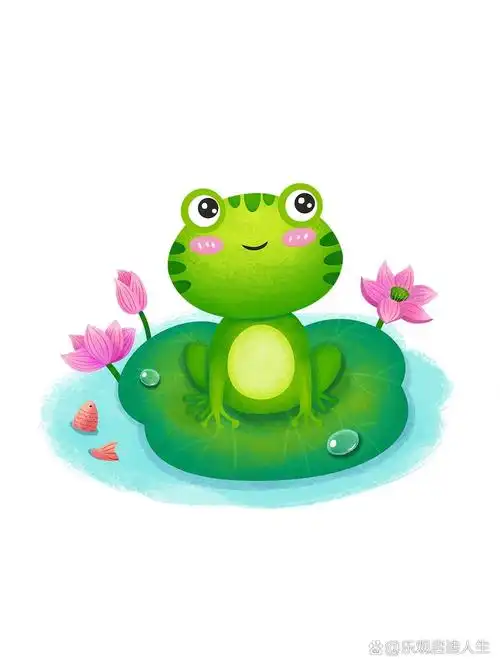 小暑节气之青蛙90卡通免扣素材 hi,大家好呀 94 今天给大家分享