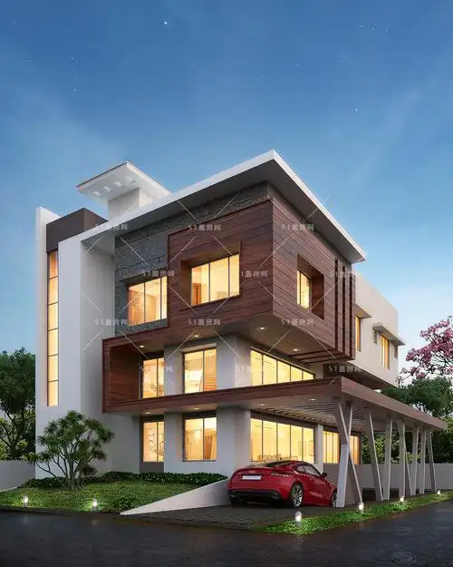 10款现代别墅外观效果图,2021年最新设计,款款新颖时尚 - 盖房知识