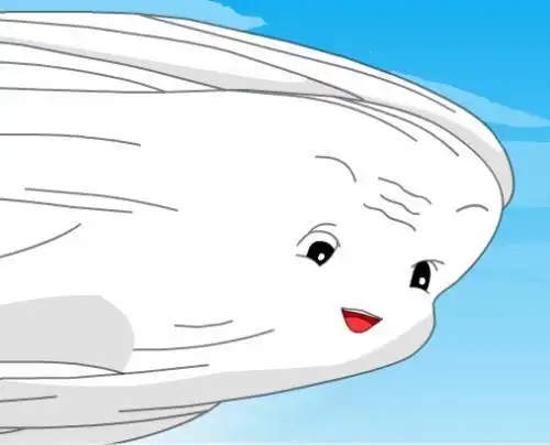 风卡通彩色简笔画