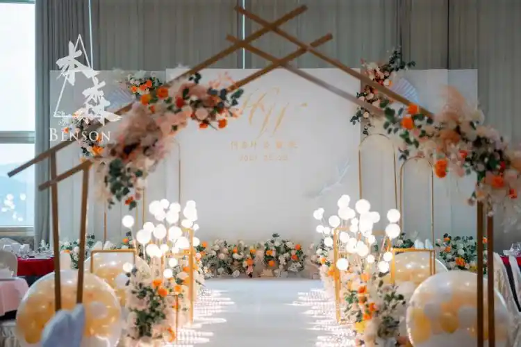 简约大气香槟色婚礼